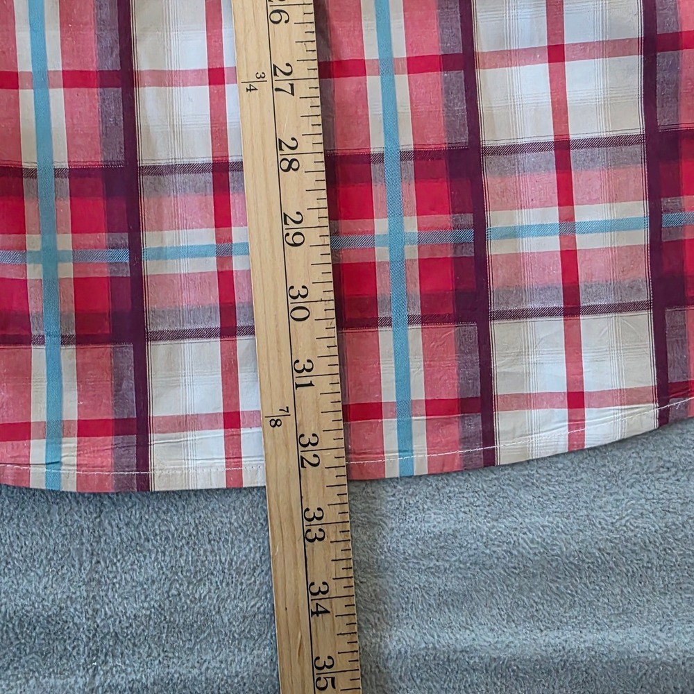 Wrangler George Strait Cowboy Cut Western Large Plaid Long Sleeve Shirt Men - Picture 8 of 9